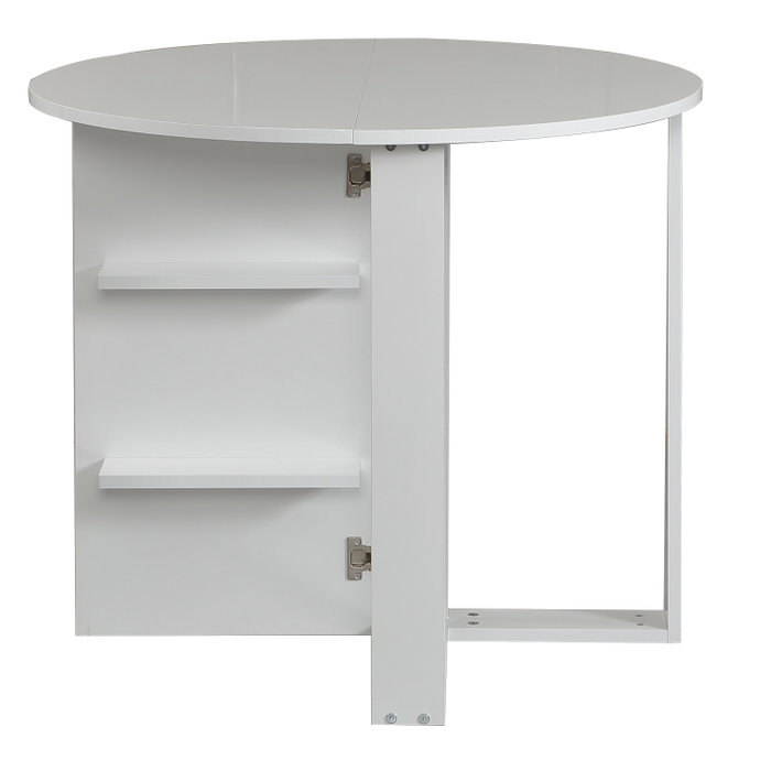 Hanah Home Mesa Plegable Extensible Blanco Hanah Home Mesa Plegable Extensible Blanco
